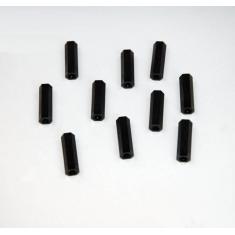 Entretoise nylon noir femelle-femelle M3x20 (10pcs) A2PRO