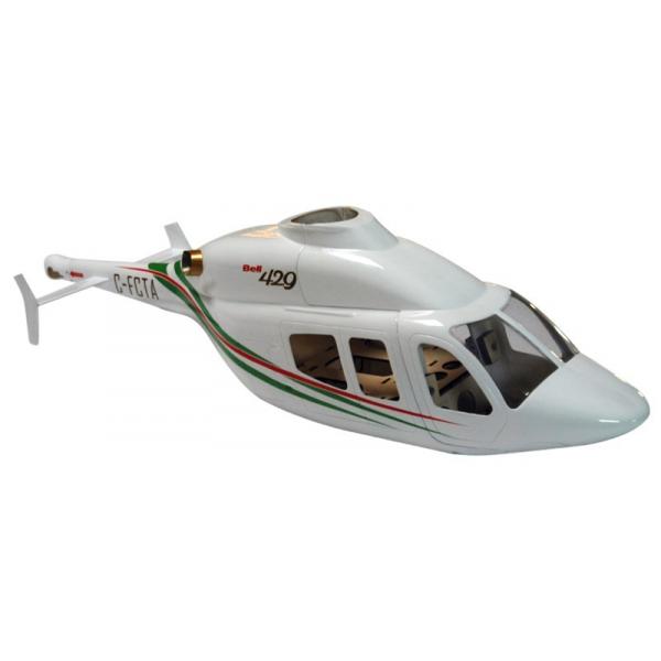 Fuselage Bell 429 format 500 (Blanc - vert - rouge) A2PRO - A2P-808553