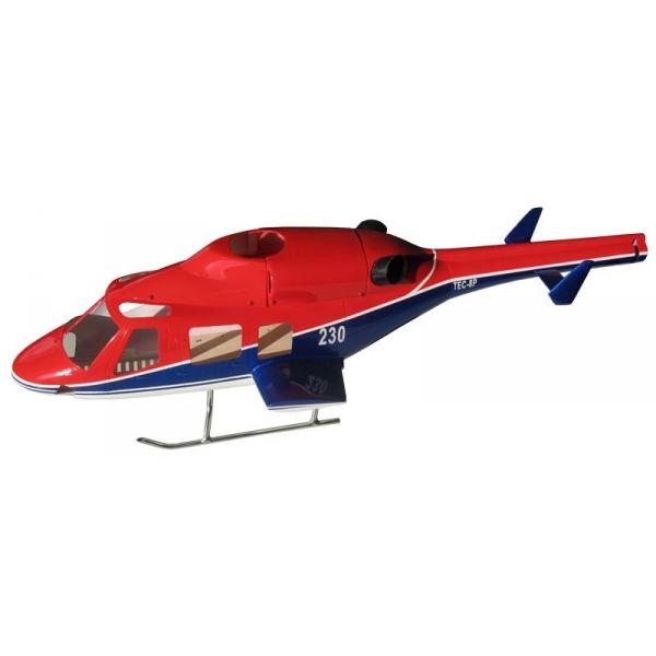 Fuselage Bell 230 UT (Rouge - Bleu - Blanc) A2PRO - A2P-808531