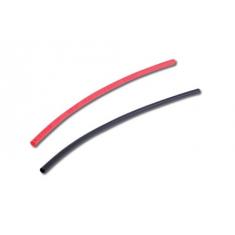 Tube thermo 2mm rouge et noir 2x50cm