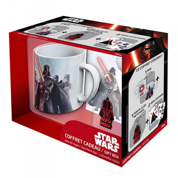 Coffret cadeau Star Wars : Mug, porte-clés et stickers : Dark Vador - Abystyle-ABYPCK075