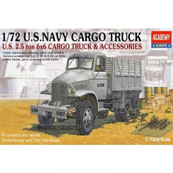 Maquette Camion US Navy 6x6 2,5t avec accessoires - Academy-72002