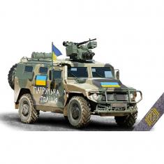 Maquette Véhicule militaire : Tiger-M with heavy MG module ARBALET in 1:72