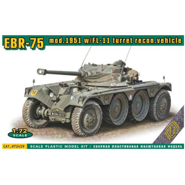 EBR-75 mod.1951 w/FL-11 turret recon. vehicle 1:72 - ACE72459