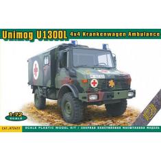 Unimog U1300L 4x4 Krankenwagen Ambulance - 1:72e - ACE