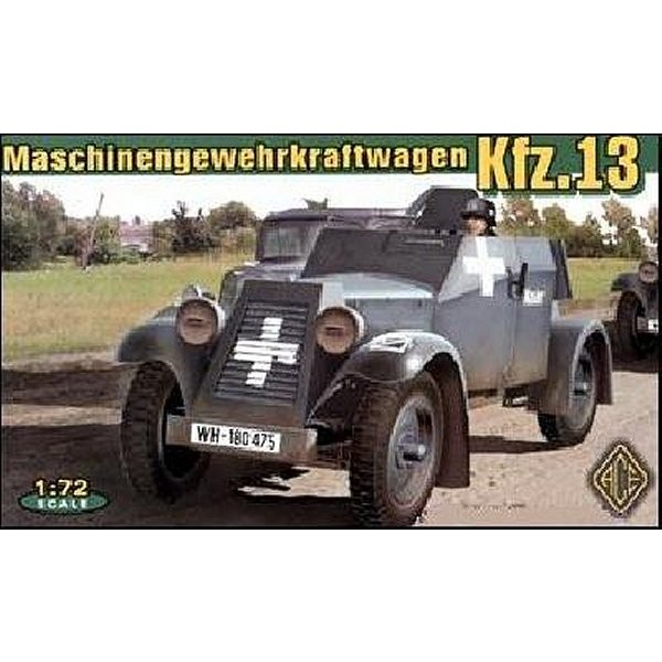 Maquette véhicule blindé léger de reconnaissance Allemand Kfz.13 - Ace-ACE72236