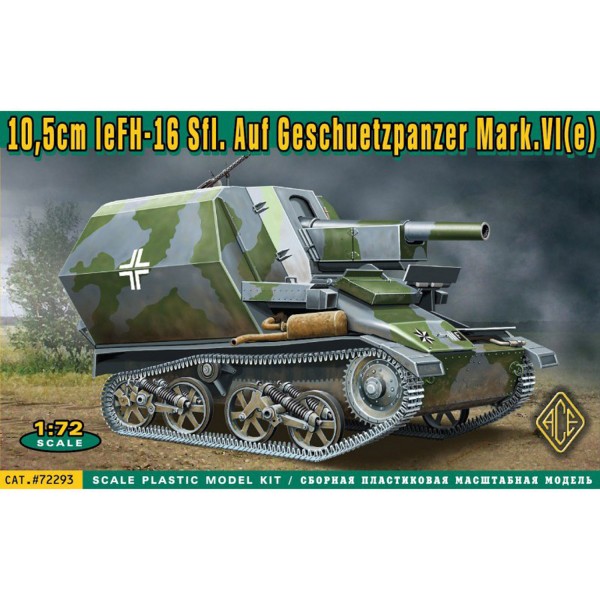 10,5cm leFH-16 Sfl.Auf Geschuetzpanzer M - 1:72e - ACE - ACE-ACE72293
