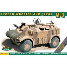 Maquette véhicule militaire : Véhicule de transport de troupes blindé à roues M-3 (4x4) 