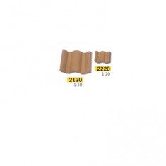 100 red Flemish tiles 30x30x10mm : 1/10 - Ceramic model Accessories