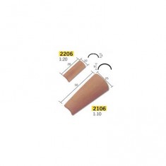 25 tuiles arabes 50x25x9mm : 1/10 - Accessoires maquettes céramique