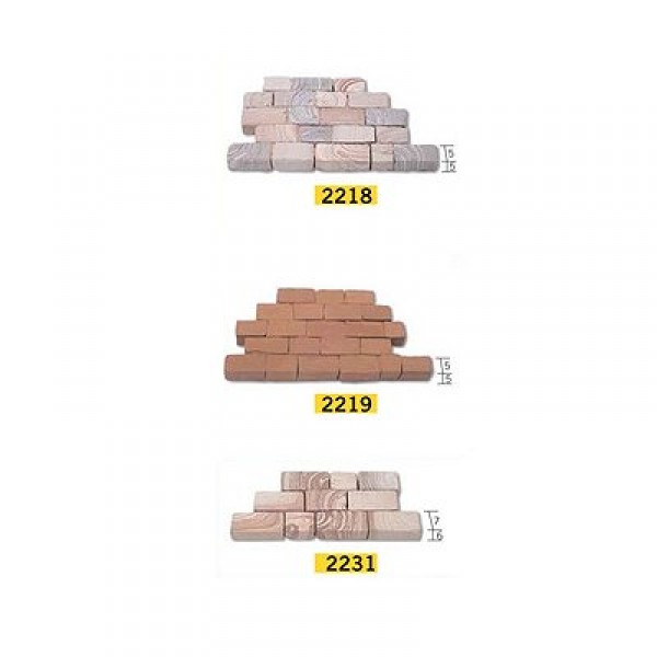 3000 jasper imitation bricks 10x5x5mm Small model - Ceramic model Accessories - Aedes-22181