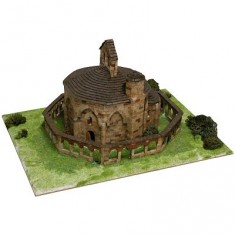 Maqueta de cerámica: Iglesia de Santa María de Eunate, Muruzábal, España