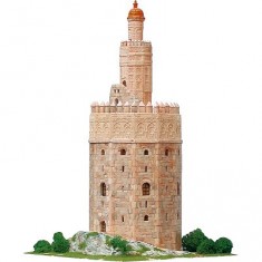 Maqueta de cerámica: Torre del Oro, Sevilla, España