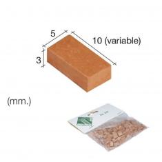 Red stone 5x3x10mm - Ceramic model Accessories