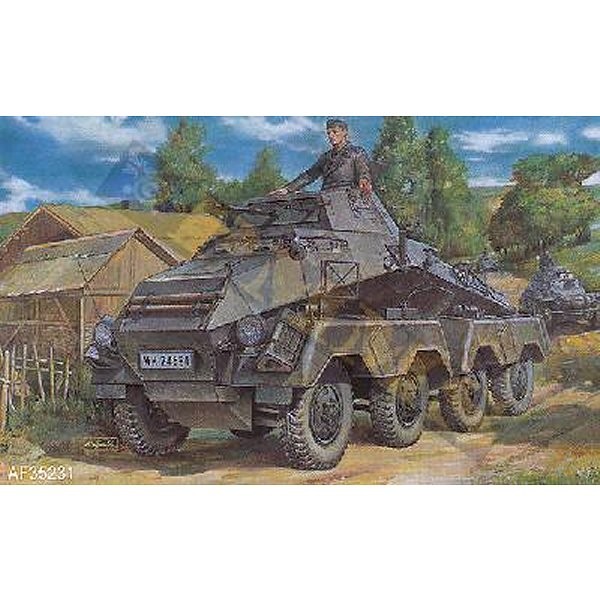 Maquette véhicule blindé sur roues allemand Sd.Kfz.231 - AFVclub-AF35231