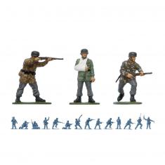 Lot De 4 Soldats Allemands WWII En Plastique – Échelle 1:35 (50 Mm) – Comme Neuf, à Peindre
