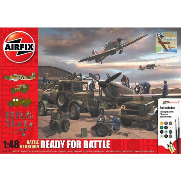 Diorama 1/48 : Bataille d'Angleterre : Ready for Battle Gift Set - Airfix-50172