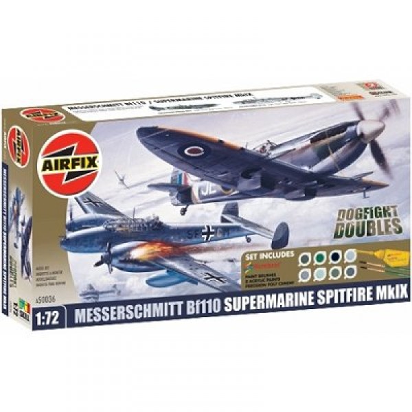 Dogfight Double Me110 & Spitfire MkIX - Airfix-50036