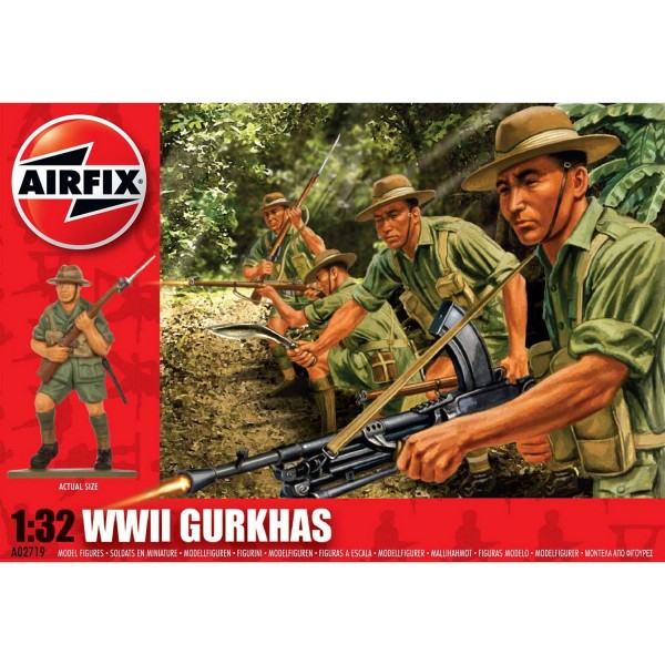 Figurines 2ème Guerre Mondiale : Gurkhas - Airfix-02719