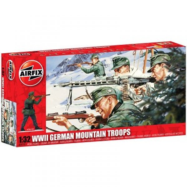 Figurines 2ème Guerre Mondiale : Troupes de montagne allemandes - Airfix-04713