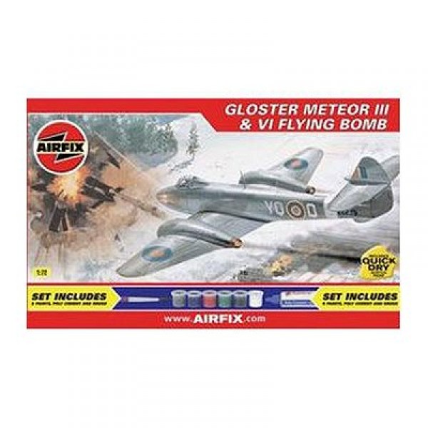 Gloster Meteor and V1 Flying Bomb  - Airfix-93148