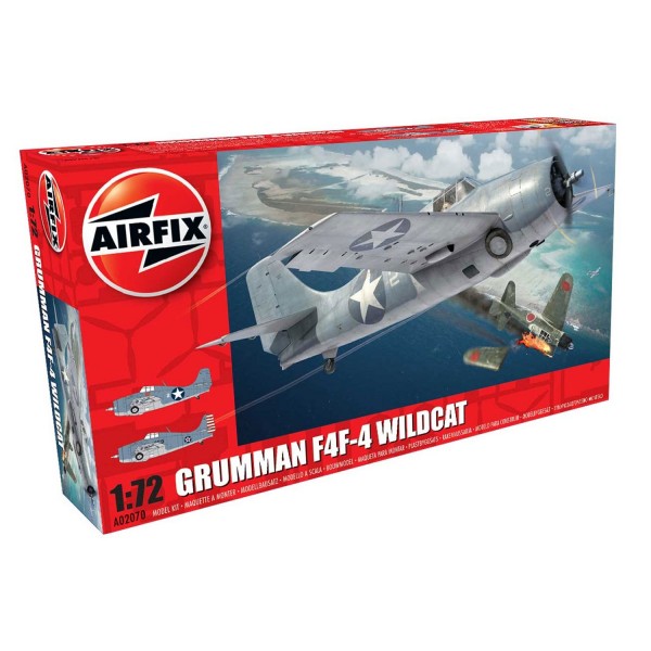 Maquette avion : Grumman Wilcat F4F-4 - Airfix-02070