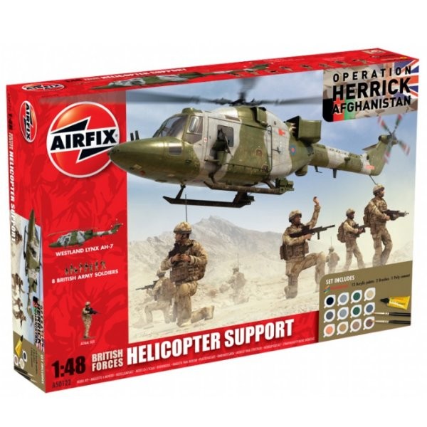 Maquette hélicoptère : Gift Set : Support hélicoptère Forces britanniques - Airfix-50122