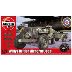 Model car: Willys British Airborne Jeep