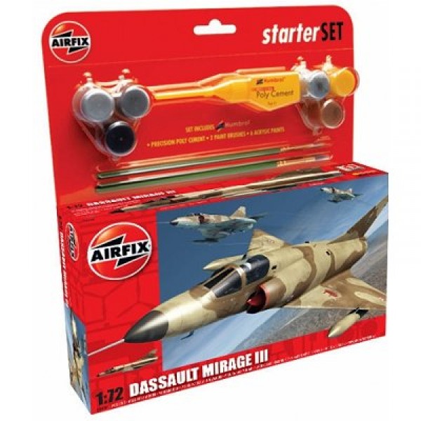 Maquette avion : Starter Set : Mirage III - Airfix-50087