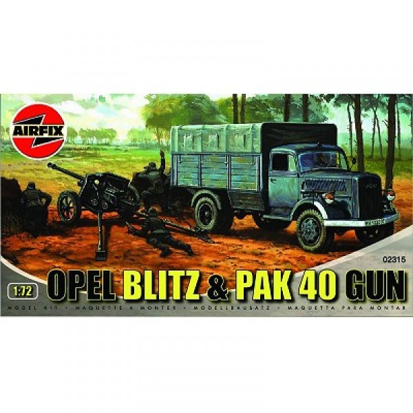 Maquette Camion Opel Blitz et canon Pak 40  - Airfix-02315