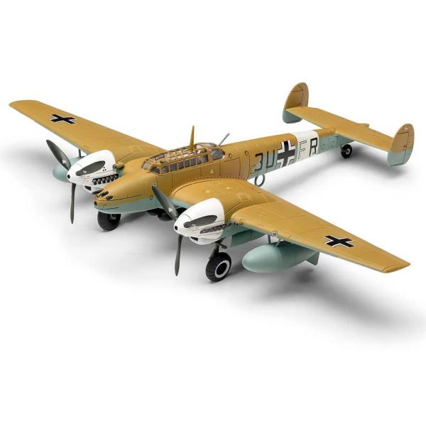 Maquette avion militaire : Messerschmitt Bf110E/E-2 TROP - Airfix-A03081A