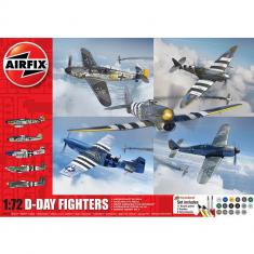 Kit de 5 Maquettes avions militraires : D-Day Fighters - Gift Set
