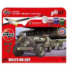 Maqueta de vehículo militar: Gift Set : Willys MB Jeep
