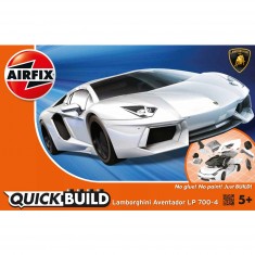 Quickbuild model car: Lamborghini Aventador White