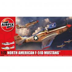 Kit de démarrage AIRFIX - A55013 Maquette d'avion North American P-51D Mustang - Maquette en plastique pour adultes et enfants de 8 ans et plus, Contient grappes, décalcomanies