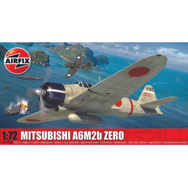Maquette avion militaire : Mitsubishi A6M2b Zero - Airfix-A01005B