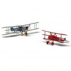 Aircraft model kits : Vintage Classics & Dogfight Doubles : Fokker DR1 Triplane et Bristol F.2B