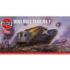 WWI "Male" Tank Mk.I,Vintage Classics - 1:76e - Airfix