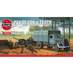 Maqueta de pistola: Vintage Classics: Pak 40 Gun & Track