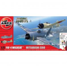 Flugzeugmodelle: Dogfight Double: Grumman F4F-4 Wildcat & Mitsubishi Zero