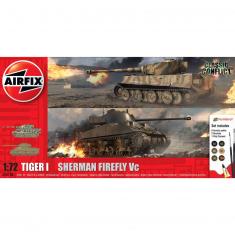 Classic Conflict Tiger 1 vs Sherman Firefly - 1:72e - Airfix