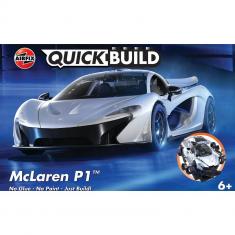 Modellauto: quickbuild: McLaren P1 - Weiß
