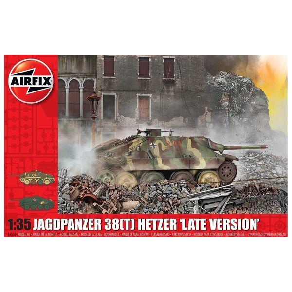 Maqueta tanque: Jagdpanzer 38 tonelada Hetzer Late Versión - Airfix-A1353