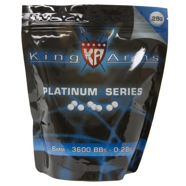 Billes 0.28g Platinum Series King Arms (sachet 3600) - AIS-KA-BB-03-WH