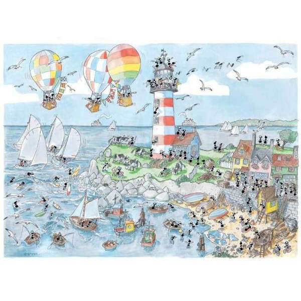 1080 pieces puzzle: lighthouse - Akena-58107