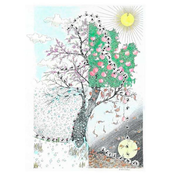 1080 pieces puzzle: the 4 seasons - Akena-58091