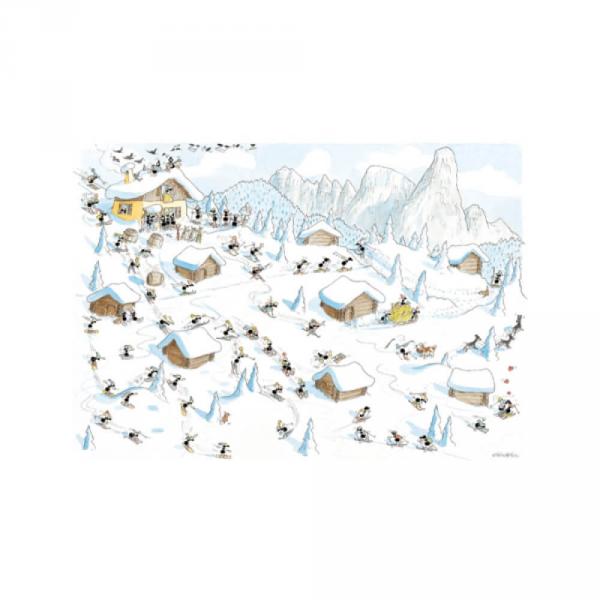 1080 pieces puzzle: Winter sports - Akena-58133