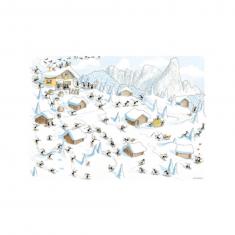 1080 Teile Puzzle: Wintersport