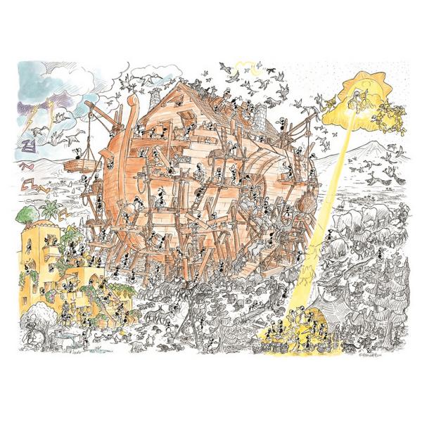 1080 pieces puzzle: Noah's ark - Akena-58096