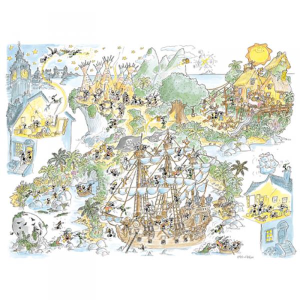 1080 pieces puzzle: Peter Pan - Akena-58118